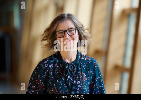 Edimburgo Scozia, Regno Unito 14 maggio 2024. Audrey Nicoll MSP al Parlamento scozzese. credito sst/alamy notizie in diretta Foto Stock