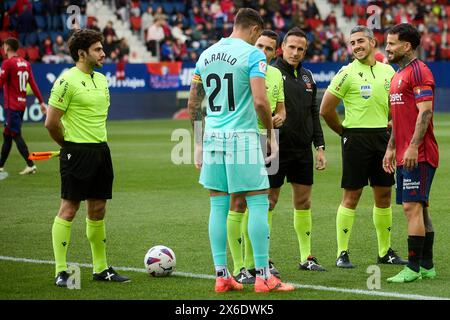 Pamplona, Spagna. 14 maggio 2024. Sport. Calcio/calcio. Partita di calcio della Liga EA Sports tra CA Osasuna e RCD Mallorca giocata allo stadio El Sadar di Pamplona (Spagna) il 14 maggio 2024. Credito: Inigo Alzugaray/Cordon Press credito: CORDON PRESS/Alamy Live News Foto Stock