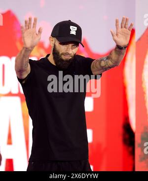 Anthony Cacace durante i grandi arrivi cerimoniali al Boulevard City Music World, Riyadh, Arabia Saudita. Sabato 18 maggio si svolgerà la lotta per il titolo IBF, WBA, WBC e WBO tra Tyson Fury e Oleksandr Usyk. Data foto: Martedì 14 maggio 2024. Foto Stock