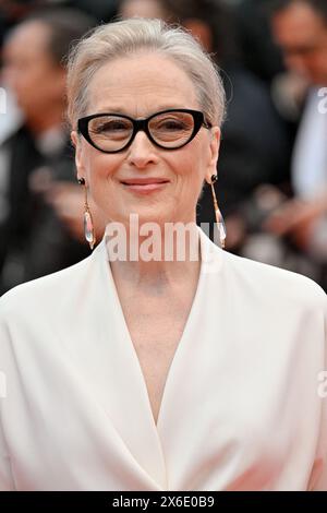 Cannes, Francia. 14 maggio 2024. Meryl Streep partecipa alla cerimonia di apertura del 77° Festival di Cannes a Cannes, Francia, il 14 maggio 2024. Foto di Julien Reynaud/APS-Medias/ABACAPRESS. COM credito: Abaca Press/Alamy Live News Foto Stock