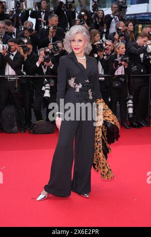 Jane fonda bei der Eroeffnung / Opening vom 77. Cannes Filmfestival mit der Kinopremiere vom Film il secondo atto am 14.05.2024 a Cannes Cannes Festival 2024 - apertura e secondo atto Premiere *** Jane fonda all'apertura del Festival di Cannes 77 con la prima teatrale del film il secondo atto il 14 05 2024 al Festival di Cannes 2024 inaugurazione del secondo atto Foto Stock