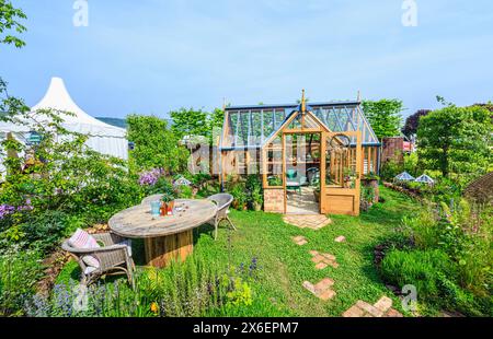 "Eat, drink and Be Rosemary" (medaglia d'argento) al RHS Malvern Spring Festival al Three Counties Showground di Malvern Foto Stock