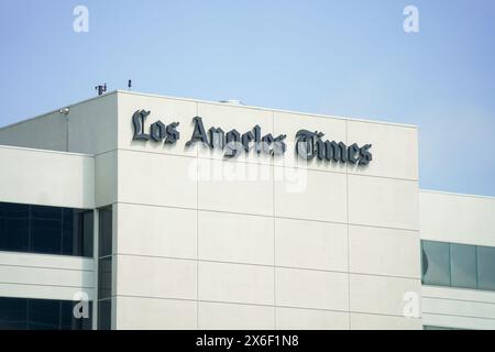 Il Los Angeles Times sta costruendo e firma Foto Stock