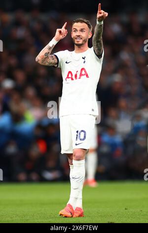 Tottenham Hotspur Stadium, Londra, Regno Unito. 14 maggio 2024. Premier League Football, Tottenham Hotspur contro Manchester City; James Maddison del Tottenham Hotspur Credit: Action Plus Sports/Alamy Live News Foto Stock