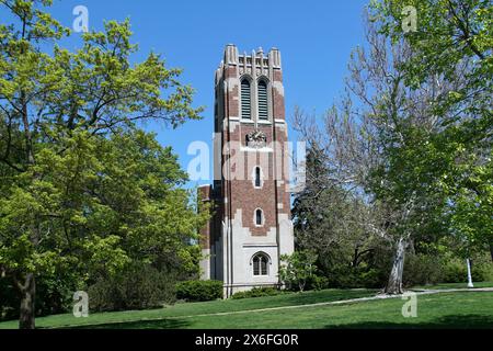 La Michigan State University ha un campus di 5.300 acri, con i suoi edifici accademici in un ambiente simile a un parco. Foto Stock