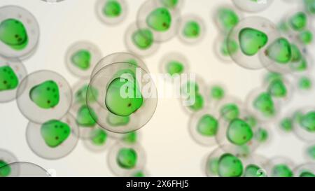 Animazione medica delle cellule tumorali Foto Stock