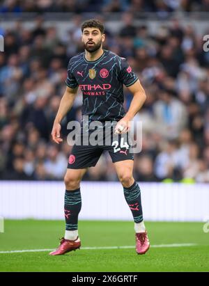 Londra, Regno Unito. 14 maggio 2024. 14 maggio 2024 - Tottenham Hotspur V Manchester City - Premier League - Tottenham Hotspur Stadium. Josko Gvardiol contro il Tottenham. Crediti immagine: Mark Pain/Alamy Live News Foto Stock
