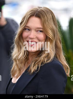 Cannes, Francia. 15 maggio 2024. Lea Seydoux presente al secondo atto, al Palais de Festival, parte della 77a edizione del Festival di Cannes. Crediti: Doug Peters/EMPICS/Alamy Live News Foto Stock