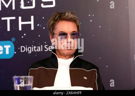 Jean-Michel Jarre bei der Pressekonferenz zur Eröffnung vom Starmus VII Festival 2024. Bratislava, 13.05.2024 anni Foto Stock