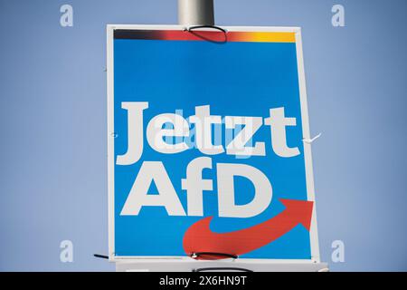 AFD, Wahlplakat zur Europawahl 2024, Berlino, Deutschland *** AfD, manifesto elettorale per le elezioni europee del 2024, Berlino, Germania Foto Stock