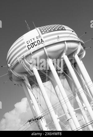 Città di Cocoa Water Tower, Florida, Stati Uniti. Foto Stock