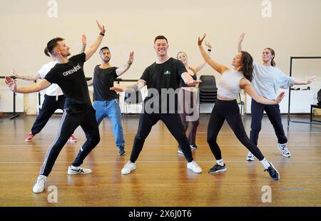 Rigorosamente come ballerino professionista Kai Widdrington durante le prove in uno studio di danza londinese prima dell'apertura del tour dietro la magia. Data foto: Mercoledì 15 maggio 2024. Foto Stock