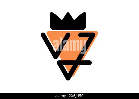 Icona del logo Letter VJ elementi del modello di design per la tua azienda. Adatto per un logotipo aziendale Illustrazione Vettoriale