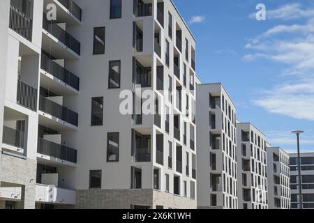 Nuovi edifici, Lauterplatz, area di sviluppo di Friedenauer Hoehe, Friedenau, Schoeneberg, Berlino, Germania Foto Stock