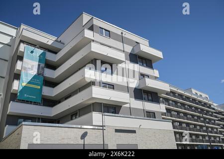 Nuovi edifici, Lauterplatz, area di sviluppo di Friedenauer Hoehe, Friedenau, Schoeneberg, Berlino, Germania Foto Stock