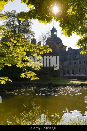 Castello di Bueckeburg, sede ancestrale del Casato di Schaumburg-Lippe, Bueckeburg, bassa Sassonia, Germania Foto Stock