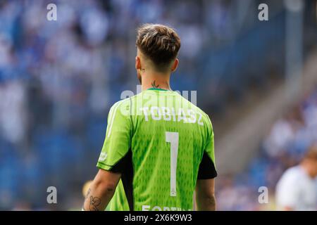 Kacper Tobiasz di Lech Poznan visto in azione durante la partita PKO BP Ekstraklasa tra Lech Poznan e Legia Warszawa all'Enea Stadium. Punteggi finali; Lech Poznan 1: 2 Legia Warszawa. Foto Stock