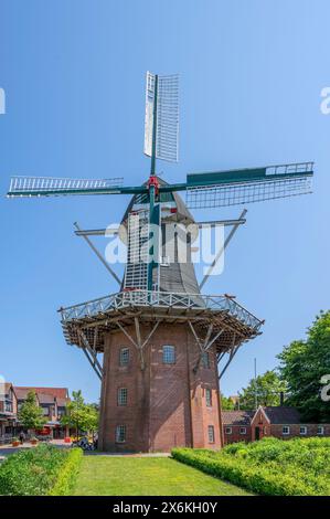 Meyers Mill a Papenburg, Emsland, bassa Sassonia, Germania Foto Stock