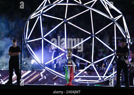 Roma, Italia. 15 maggio 2024. Il trofeo durante la finale di Coppa Italia 2023/2024 Frecciarossa tra Atalanta BC e Juventus FC allo Stadio Olimpico il 15 maggio 2024 a Roma. Crediti: Giuseppe Maffia/Alamy Live News Foto Stock