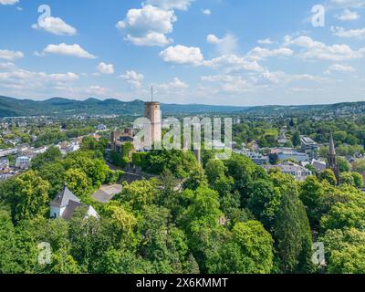 Veduta aerea di Godesburg, Bad Godesberg, Renania settentrionale-Vestfalia, Germania Foto Stock