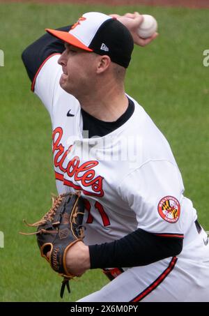 Baltimora, Stati Uniti. 15 maggio 2024. BALTIMORE, MD - 15 MAGGIO: Durante una partita della MLB tra i Baltimore Orioles e i Toronto Blue Jays, il 15 maggio 2024, all'Orioles Park di Camden Yards, a Baltimora, Maryland. (Foto di Tony Quinn/SipaUSA) credito: SIPA USA/Alamy Live News Foto Stock