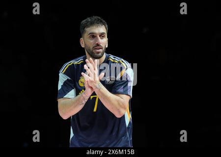 Facundo Campazzo del Real Madrid durante la prima partita dei quarti di finale di Liga Endesa ACB tra Real Madrid e Gran Canaria al WiZink Center di maggio Foto Stock