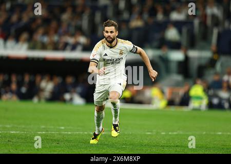 Madrid, Spagna. 14 maggio 2024. Nacho (Madrid) calcio: Partita spagnola "LaLiga EA Sports" tra il Real Madrid CF 5-0 Deportivo Alaves all'Estadio Santiago Bernabeu di Madrid, Spagna. Crediti: Mutsu Kawamori/AFLO/Alamy Live News Foto Stock