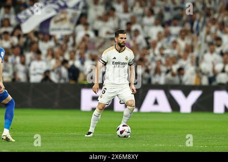 Madrid, Spagna. 14 maggio 2024. Nacho (Madrid) calcio: Partita spagnola "LaLiga EA Sports" tra il Real Madrid CF 5-0 Deportivo Alaves all'Estadio Santiago Bernabeu di Madrid, Spagna. Crediti: Mutsu Kawamori/AFLO/Alamy Live News Foto Stock