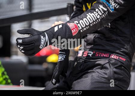 Speedway, Indiana, Stati Uniti. 15 maggio 2024. STING RAY ROBB (41) di Payette, Idaho si prepara a praticare per la 108a corsa della 500 miglia di Indianapolis all'Indianapolis Motor Speedway di Speedway, IN. (Immagine di credito: © Grindstone Media Group/ASP) SOLO PER USO EDITORIALE! Non per USO commerciale! Foto Stock