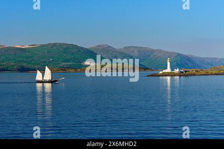 Gran Bretagna, Scozia, il faro di Lismore vicino Oban Foto Stock