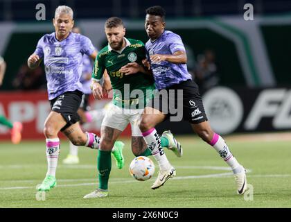 São Paolo, Brasile - 14 maggio 2024 - calcio / Palmeiras (BRA) x Independiente del vale (ECU) - partita tra Palmeiras e Independiente del vale, per il quinto round della fase a gironi della CONMEBOL Libertadores 2024, tenutasi presso lo Stadio Allianz Parque, mercoledì sera (14). Crediti: Vilmar Bannach/Alamy/LiveNews Foto Stock