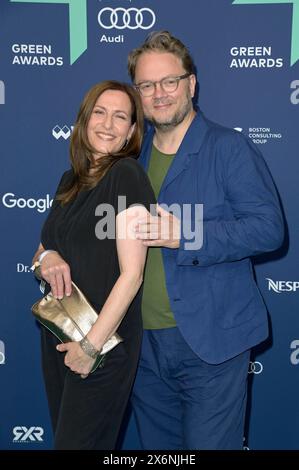 Ulrike Frank mit Ehemann Marc Schubring bei der Verleihung der 17. Green Awards 2024 a der Messe Berlin. Berlino, 15.05.2024 *** Ulrike Frank con il marito Marc Schubring alla presentazione dei 17 Green Awards 2024 alla Messe Berlin Berlin, 15 05 2024 foto:XF.xKernx/xFuturexImagex Green Awards 4578 Foto Stock