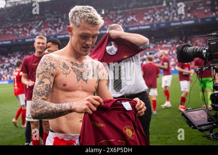 Copenaghen, Danimarca. 09 maggio 2024. Oliver Sonne di Silkeborg SE visto dopo la finale di coppa danese tra il Silkeborg IF e l'Aarhus GF al Parken di Copenaghen. (Credito fotografico: Gonzales Photo - Morten Kjaer). Foto Stock