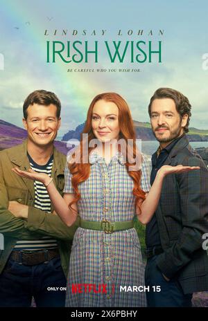 Poster dei desideri irlandesi Lindsay Lohan, ed Speleers & Alexander Vlahos Foto Stock