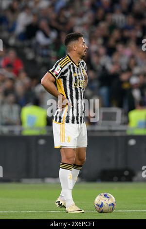 15 maggio 2024, Stadio Olimpico, Roma, Italia; finale di Coppa Italia; Atalanta contro Juventus; Danilo del FC Juventus Foto Stock