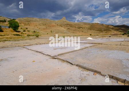 Salinas de Medinaceli, Medinaceli, Soria, comunità autonoma di Castilla y León, Spagna, Europa. Foto Stock