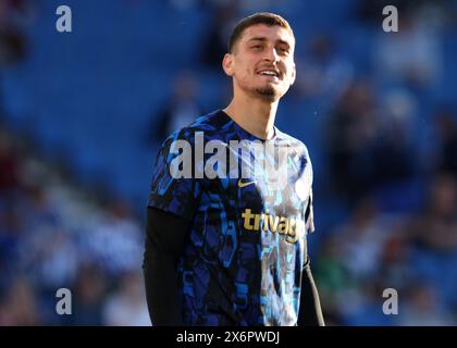 Brighton e Hove, Regno Unito. 15 maggio 2024. Il Djordje Petrović del Chelsea si riscalda durante la partita di Premier League all'AMEX Stadium, Brighton e Hove. Il credito per immagini dovrebbe essere: Paul Terry/Sportimage Credit: Sportimage Ltd/Alamy Live News Foto Stock