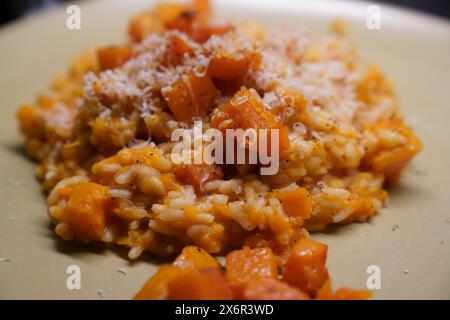 Risotto alle zucche fatto in casa Foto Stock