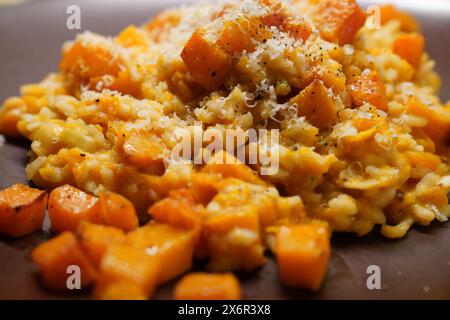 Risotto alle zucche fatto in casa Foto Stock