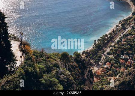 Il Jardin Botanique d'Eze, un giardino botanico in cima alla montagna situato a Eze, sulla Costa Azzurra Foto Stock