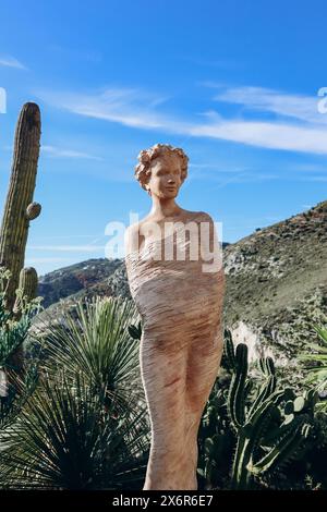 Il Jardin Botanique d'Eze, un giardino botanico in cima alla montagna situato a Eze, sulla Costa Azzurra Foto Stock