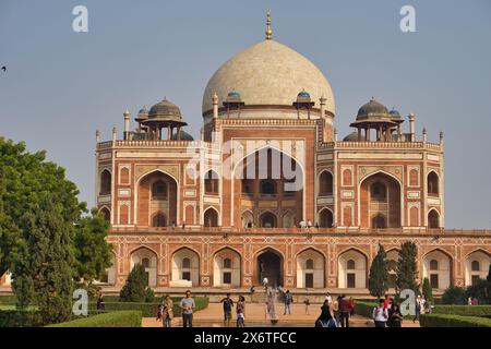 Famous Humayun'opera dell'architetto moghul a nuova Delhi, India, scattata nel dicembre del 2018. Foto Stock