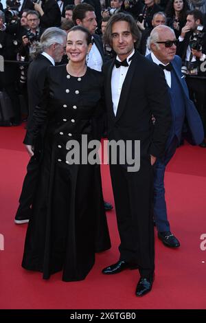 Carole Bouquet partecipa alla premiere Megalopolis durante il 77° Festival di Cannes a Cannes, in Francia. Data foto: Giovedì 16 maggio 2024. Foto Stock