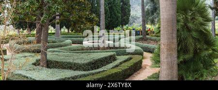 Raixa Garden , Proprietà pubblica, comune di Bunyola, Maiorca, Isole Baleari, Spagna. Foto Stock