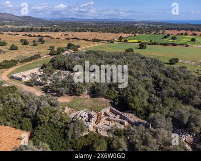 Sito archeologico Hospitalet Vell, Maiorca, Isole Baleari, Spagna. Foto Stock