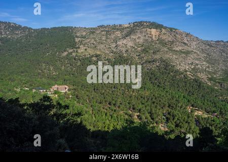 Punto panoramico e collinare di Lanchón: Puerto de las Palomas, Parco naturale delle Sierras de Cazorla, Segura e Las Villas, provincia di Jaén, Andalusia, Spagna. Foto Stock