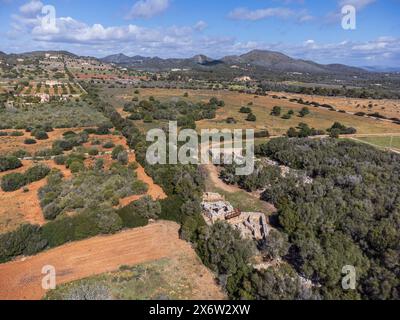 Sito archeologico Hospitalet Vell, Maiorca, Isole Baleari, Spagna. Foto Stock