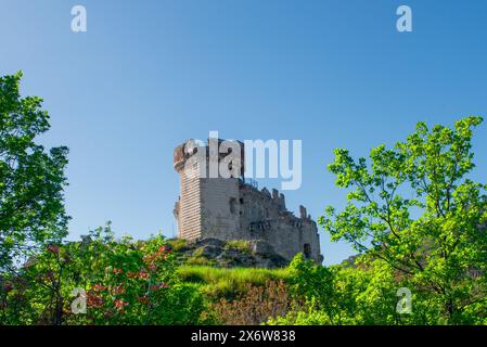 Finalborgo 16 aprile 2024: Castel Govone fu la sede principale dei Marchesi del Carretto, signori del borgo di finale Foto Stock