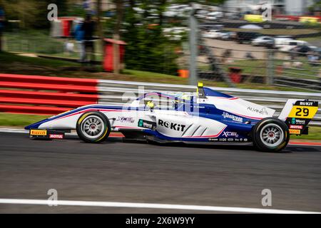 August RABER 29 Xcel Motorsport Brands Hatch Indy Qualifying at Brands Hatch Indy, Longfield, Inghilterra, l'11 maggio 2024. Foto di Chris Williams. Editori Foto Stock