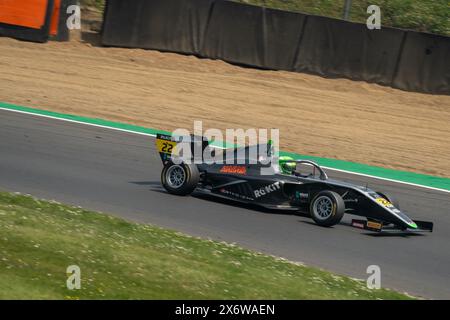 Joel BERGSTROM 22 JHR Developments Qualifying Brands Hatch Indy a Brands Hatch Indy, Longfield, Inghilterra, l'11 maggio 2024. Foto di Chris Williams. Modifica Foto Stock